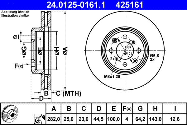 Brake Disc (Front axle)  Art. 24012501611