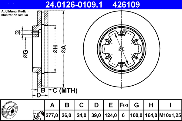 Brake Disc (Front axle)  Art. 24012601091