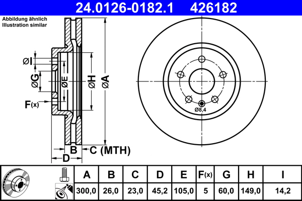 Brake Disc (Front axle)  Art. 24012601821