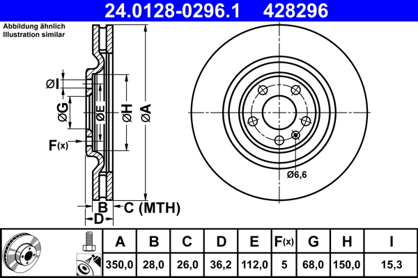 Brake Disc (Rear axle)  Art. 24012802961