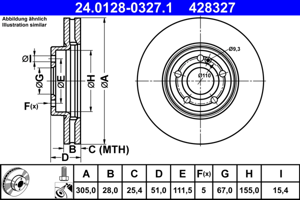 Brake Disc  Art. 24012803271