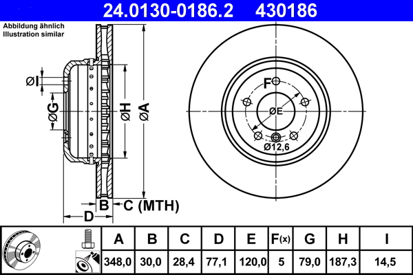 Brake Disc (Front axle)  Art. 24013001862