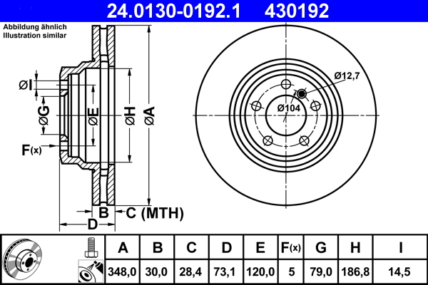 Brake Disc (Front axle)  Art. 24013001921