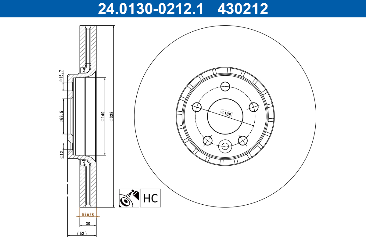 Brake Disc (Front axle)  Art. 24013002121