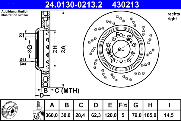 Brake Disc (360)  Art. 24013002132