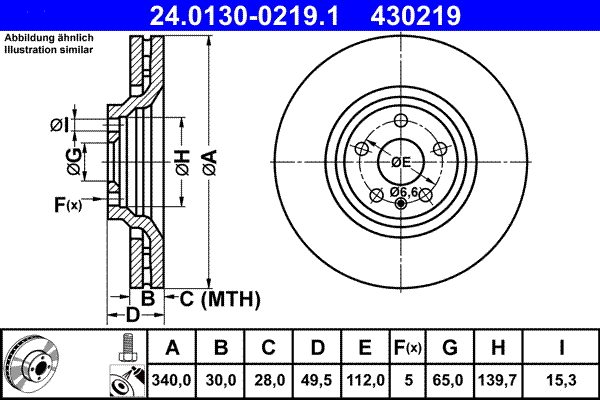 Brake Disc (Front axle)  Art. 24013002191