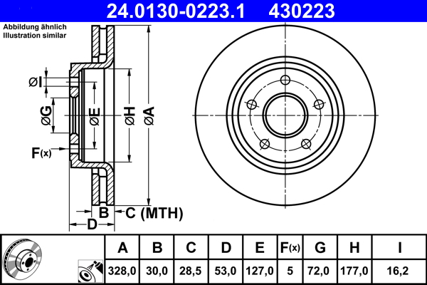 Brake Disc (Front axle)  Art. 24013002231