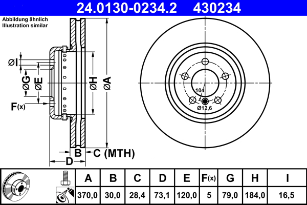 Brake Disc (Front axle)  Art. 24013002342