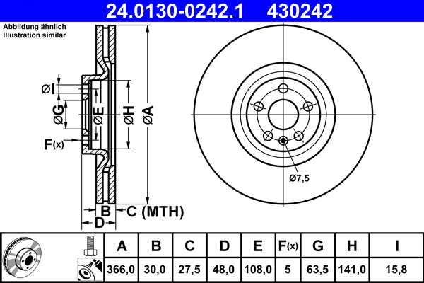 Brake Disc (Front axle)  Art. 24013002421