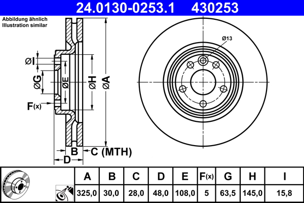 Brake Disc (Front axle)  Art. 24013002531