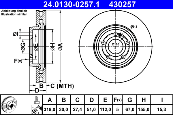 Brake Disc  Art. 24013002571