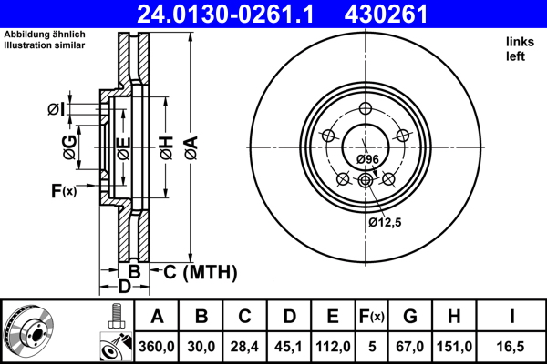 Brake Disc  Art. 24013002611