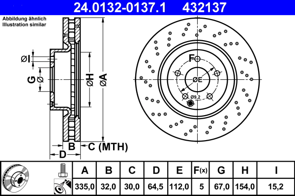 Brake Disc (Front axle)  Art. 24013201371