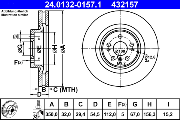 Brake Disc (Front axle)  Art. 24013201571