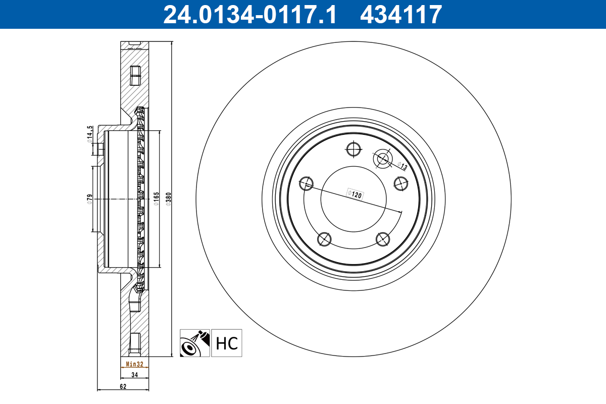 Brake Disc  Art. 24013401171