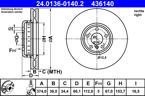 Brake Disc  Art. 24013601402