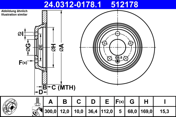 Brake Disc (Rear axle)  Art. 24031201781