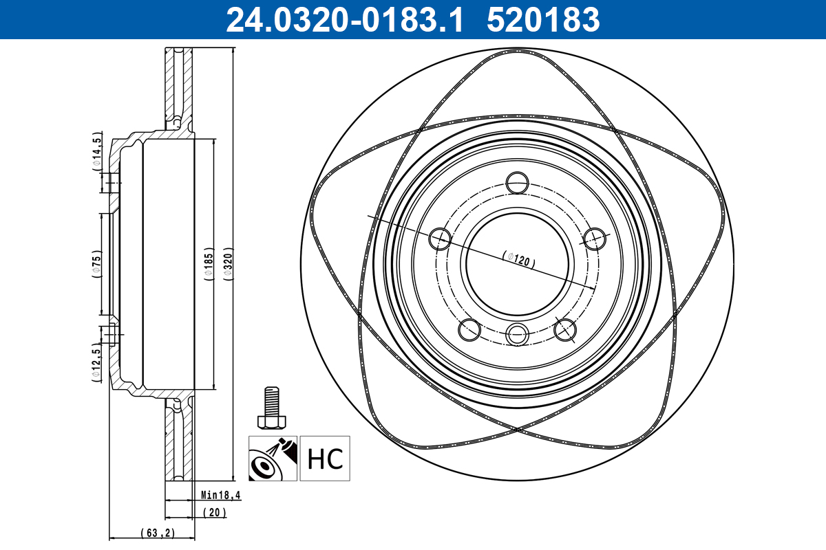 Brake Disc (Rear axle)  Art. 24032001831