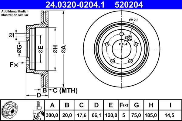 Brake Disc (Rear axle)  Art. 24032002041