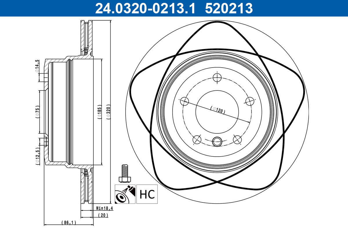 Brake Disc (Rear axle)  Art. 24032002131