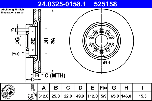 Brake Disc (Front axle)  Art. 24032501581