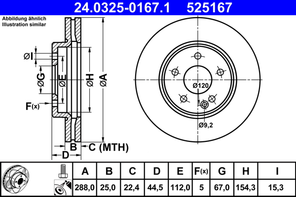 Brake Disc (Front axle)  Art. 24032501671