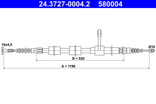 Cable Pull, parking brake (Back, right)  Art. 24372700042