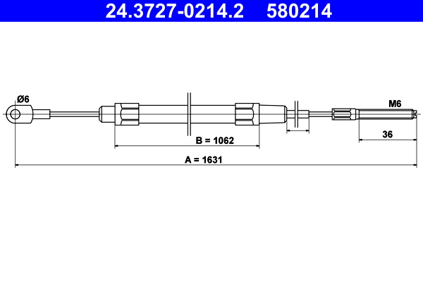 Cable Pull, parking brake (Back, left, Back, right)  Art. 24372702142