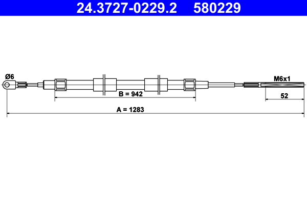 Cable Pull, parking brake (Left right)  Art. 24372702292