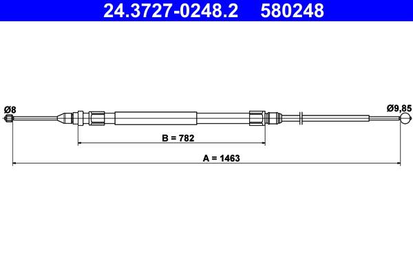 Cable Pull, parking brake (Left right)  Art. 24372702482