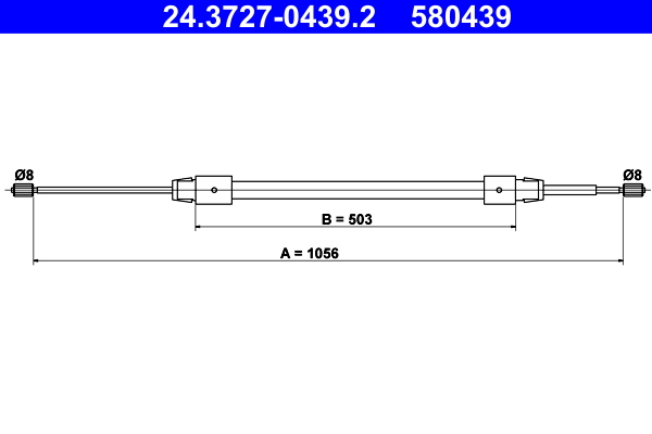 Cable Pull, parking brake (Back, left)  Art. 24372704392