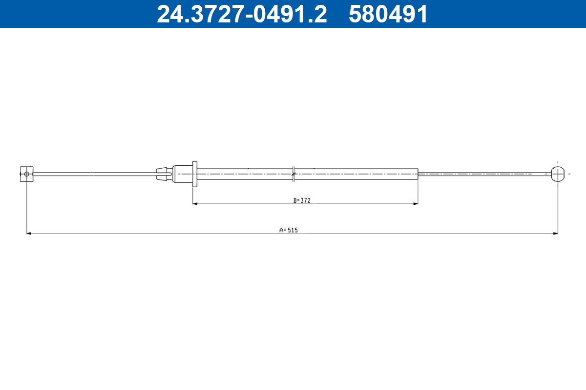 Cable Pull, parking brake  Art. 24372704912