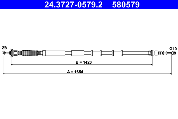 Cable Pull, parking brake (Back, left)  Art. 24372705792