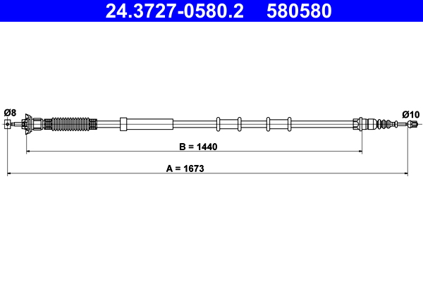 Cable Pull, parking brake (Back, right)  Art. 24372705802