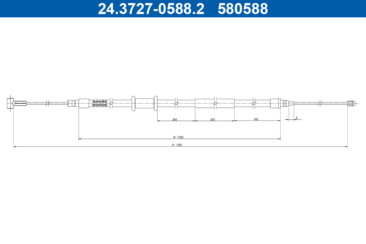 Cable Pull, parking brake  Art. 24372705882