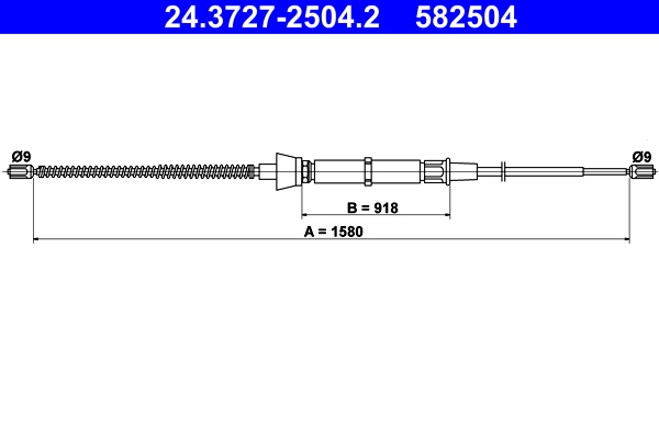 Cable Pull, parking brake (Back, left, Back, right)  Art. 24372725042