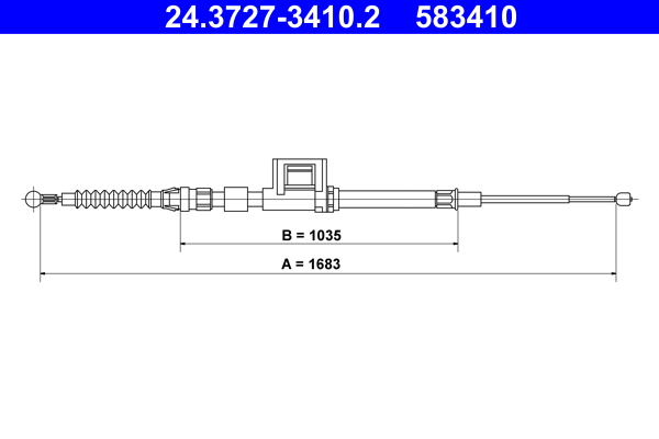 Cable Pull, parking brake  Art. 24372734102