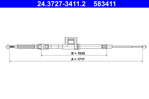 Cable Pull, parking brake  Art. 24372734112