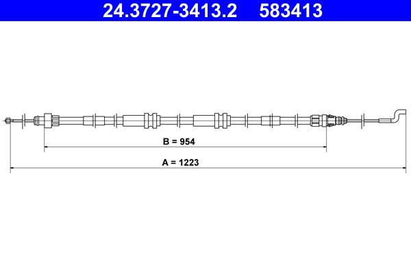 Cable Pull, parking brake  Art. 24372734132