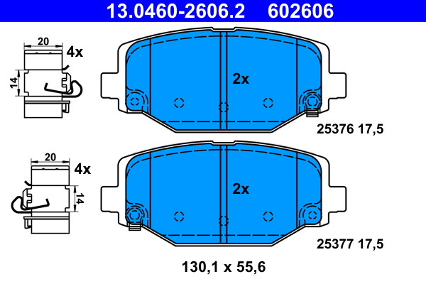 Brake Pad Set, disc brake (Rear axle)  Art. 13046026062