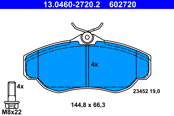 Brake Pad Set, disc brake (Front axle)  Art. 13046027202