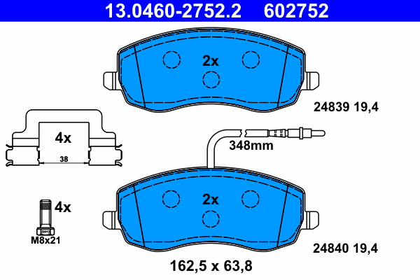 Brake Pad Set, disc brake (Front axle)  Art. 13046027522