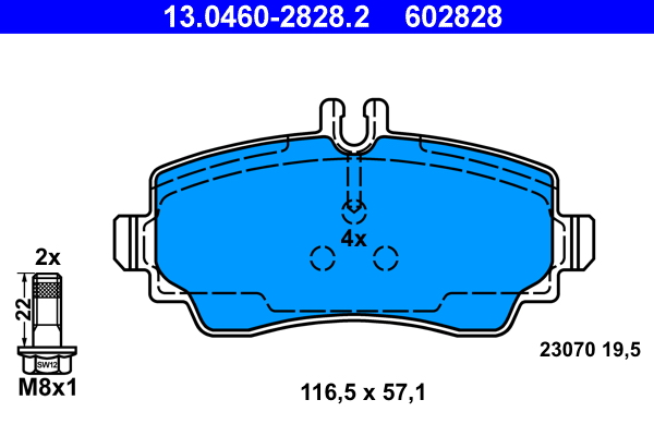 Brake Pad Set, disc brake (Front axle)  Art. 13046028282