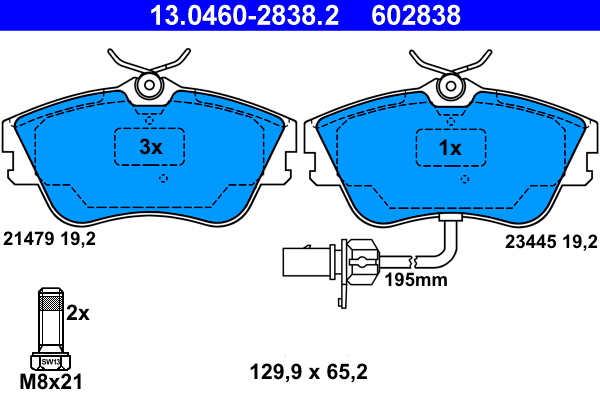 Brake Pad Set, disc brake (Front axle)  Art. 13046028382