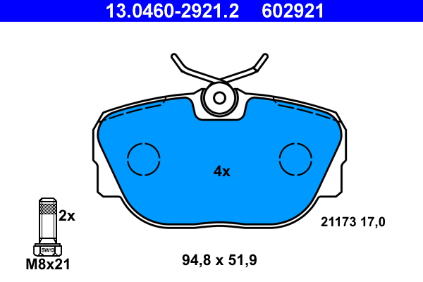 Brake Pad Set, disc brake (Front axle)  Art. 13046029212