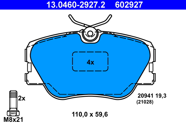 Brake Pad Set, disc brake (Front axle)  Art. 13046029272