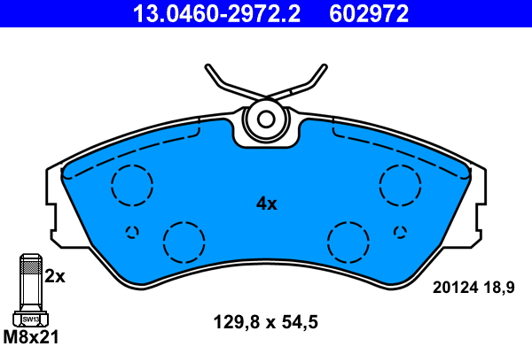 Brake Pad Set, disc brake (Front axle)  Art. 13046029722