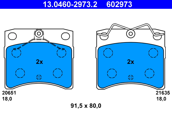 Brake Pad Set, disc brake (Front axle)  Art. 13046029732