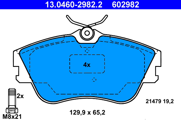 Brake Pad Set, disc brake (Front axle)  Art. 13046029822