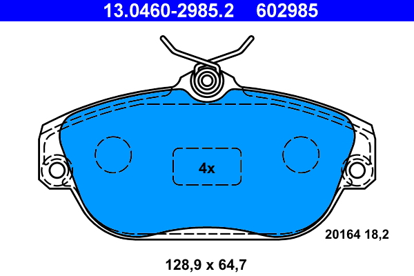 Brake Pad Set, disc brake (Front axle)  Art. 13046029852